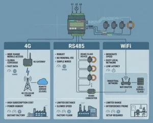 Smart Meter Selection for Industrial Parks: In-Depth Comparison of 4G, RS485, And WiFi Solutions