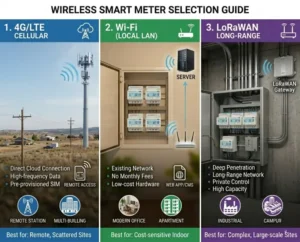 How to Choose 4G, WiFi, And LoRaWAN Smart Meters?