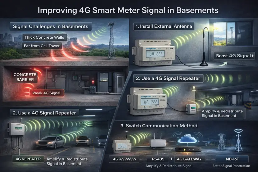 How to Solve Unstable 4G Energy Meter Signals in Basements