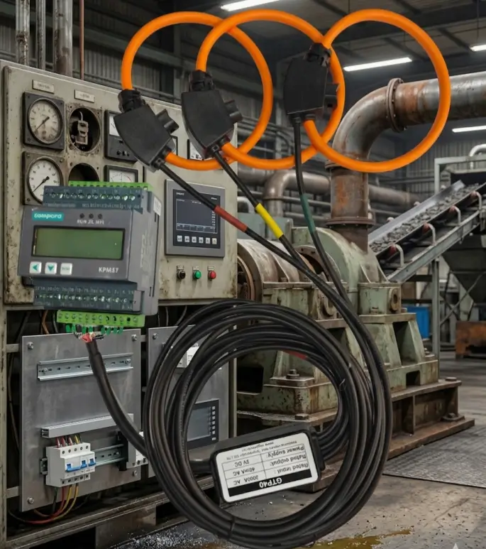KPM37 Energy Meter: Rogowski Coil and Backup Power Supply Options