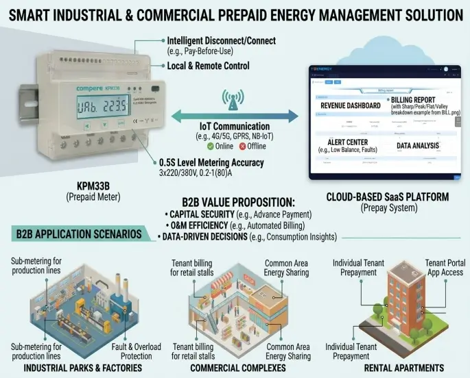 Prepaid Energy Management Solution for Industrial and Commercial Facilities