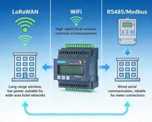 Analysis of IoT Communication Protocols for Hotel Smart Meters