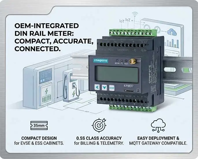 DIN Rail Energy Meters Ideal for OEM Integration: Compact, High-Accuracy, And Easy to Deploy
