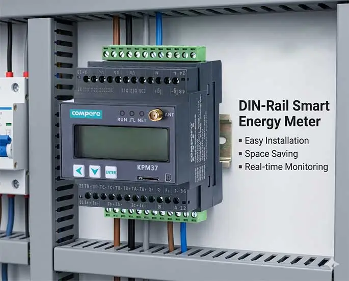 DIN Rail Mounting: Why It Matters for Industrial Energy Meters