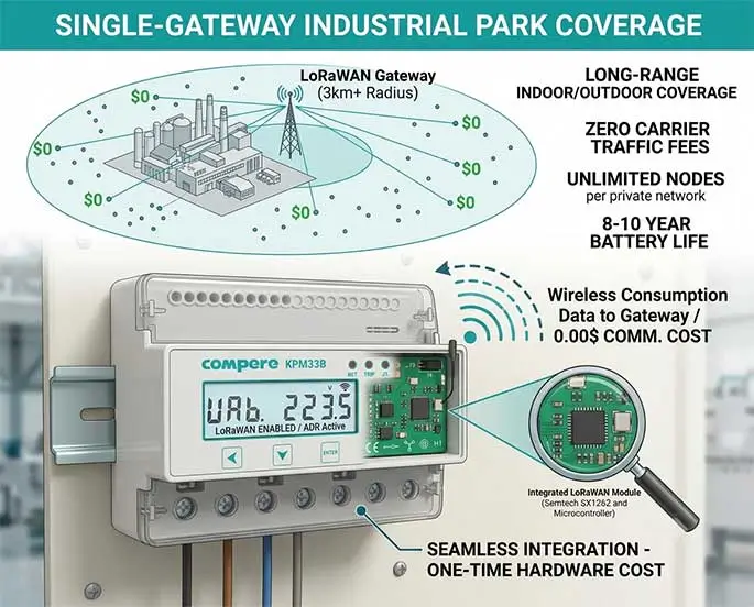 LoRaWAN Remote Meter Reading: How One Gateway Covers an Entire Industrial Park for Free
