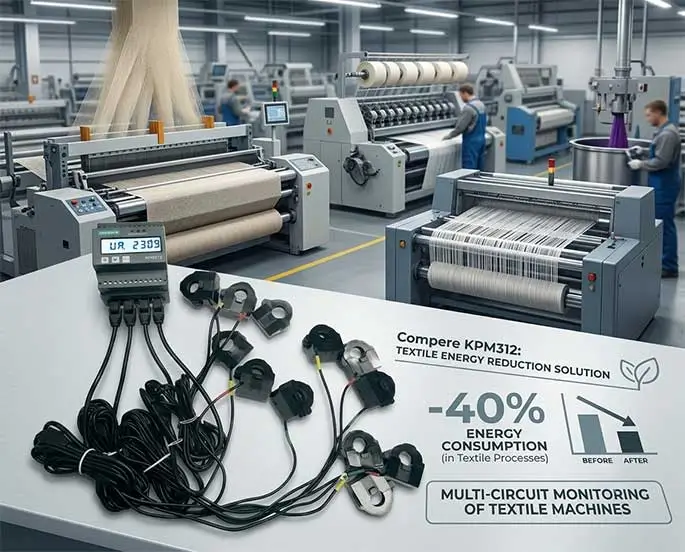 How A Textile Factory Cut Energy Costs By 40% With Multi-Circuit Energy Meter