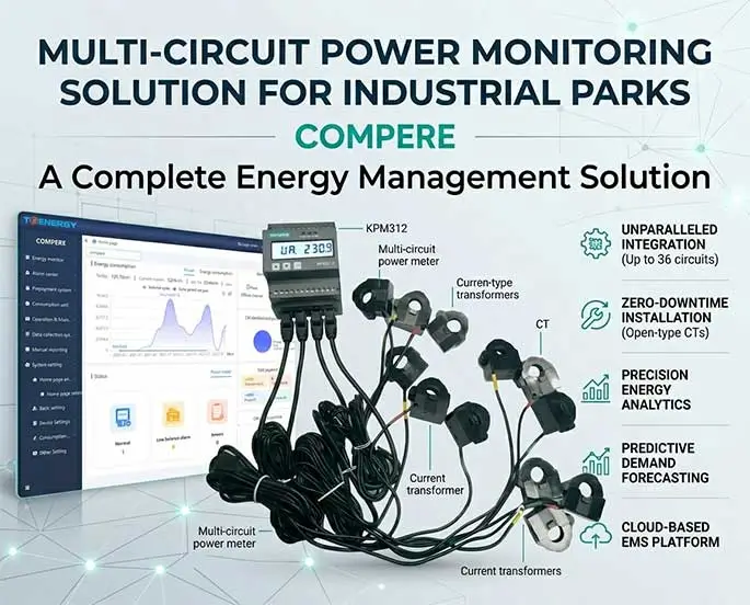 Multi-Circuit Power Monitoring Solution For Industrial Parks