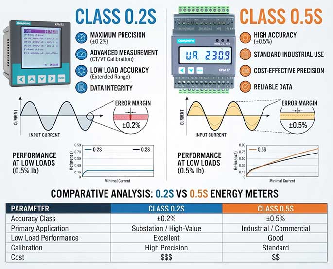 0.2S vs 0.5S Energy Meter: Which Accuracy Class Should You Choose?