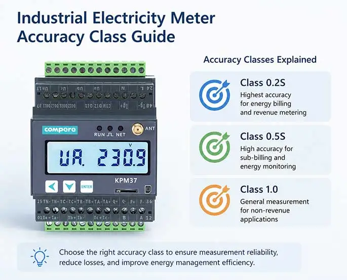 Suitable Accuracy Class Selection Guide For Industrial Electricity Meters
